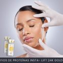 Tratamento facial com fios de proteínas Insta-Lift 24K Gold curso online