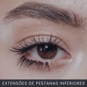 Extensões de pestanas inferiores curso online