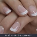 Acrílico Rosa e Branco Curso Online