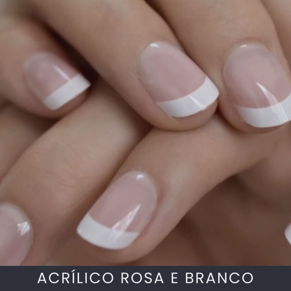 Acrílico Rosa e Branco Curso Online