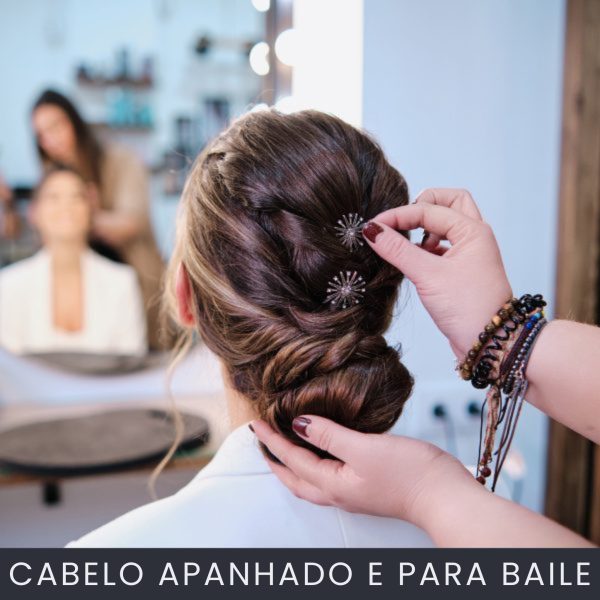 Cabelo apanhado e para baile curso online