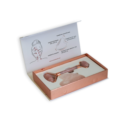 Conjunto de Ferramentas Gua Sha e Rolo de Pedra de Jade Conjunto de Ferramentas Gua Sha e Rolo de Pedra de Jade